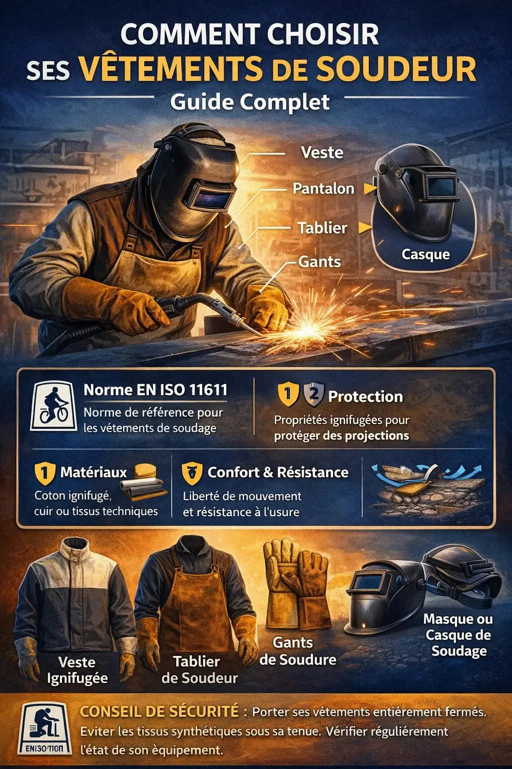 Comment choisir ses vêtements de soudeur : guide complet pour travailler en sécurité L'atelier EPI