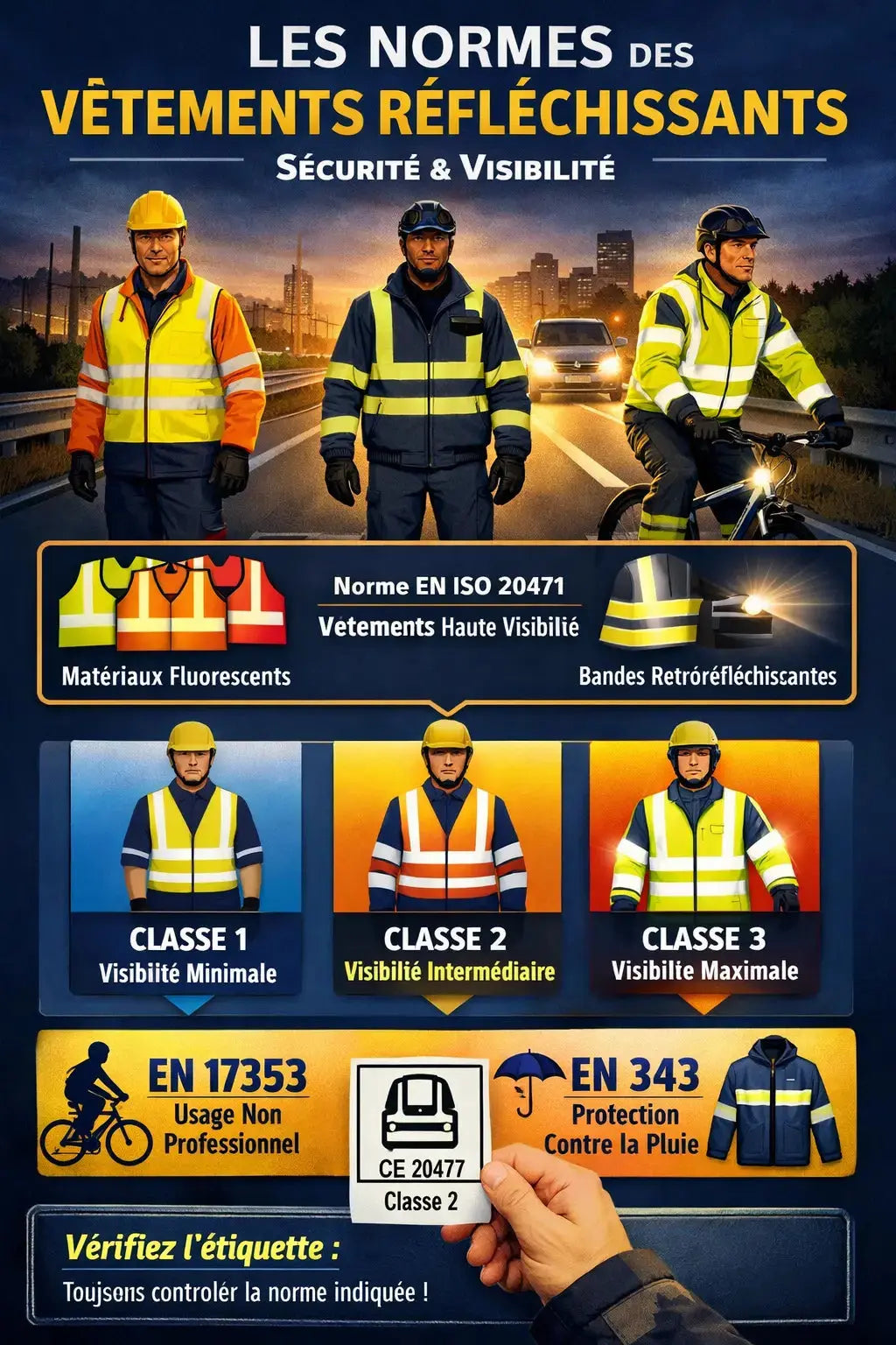 Les normes des vêtements réfléchissants : ce qu’il faut savoir pour rester visible et en sécurité - L'atelier EPI