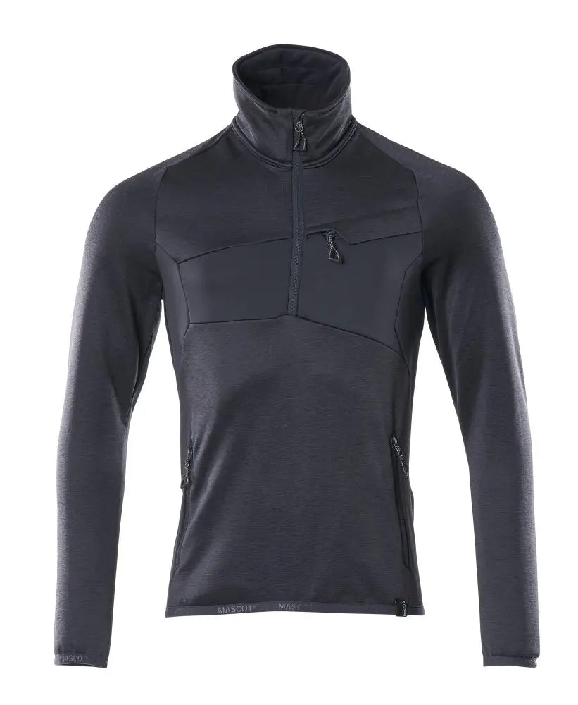 Pull en polaire, fermeture zippée courte vêtement professionnel personnalisable