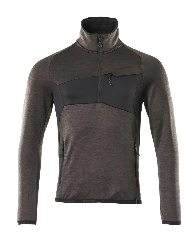 Pull en polaire, fermeture zippée courte vêtement professionnel personnalisable