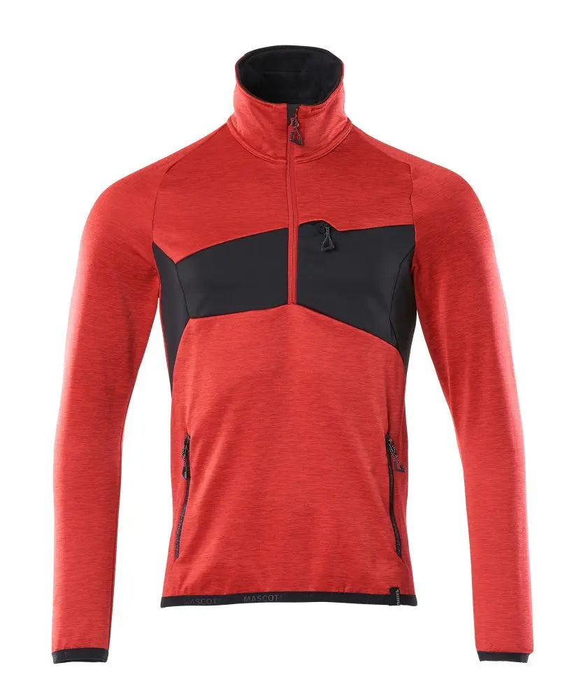 Pull en polaire, fermeture zippée courte vêtement professionnel personnalisable