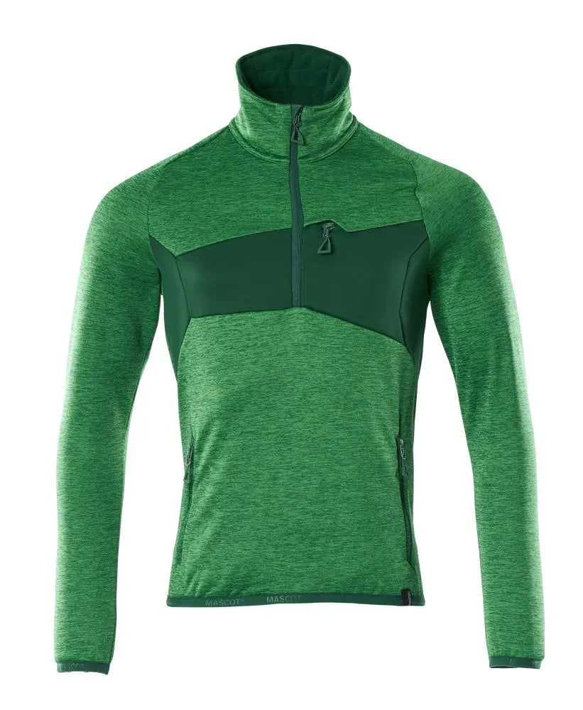 Pull en polaire, fermeture zippée courte vêtement professionnel personnalisable
