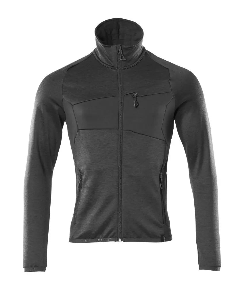 Pull en polaire avec fermeture zippée vêtement professionnel personnalisable