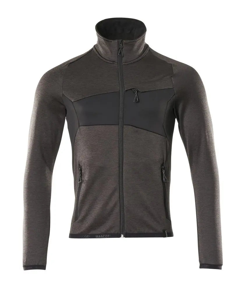 Pull en polaire avec fermeture zippée vêtement professionnel personnalisable