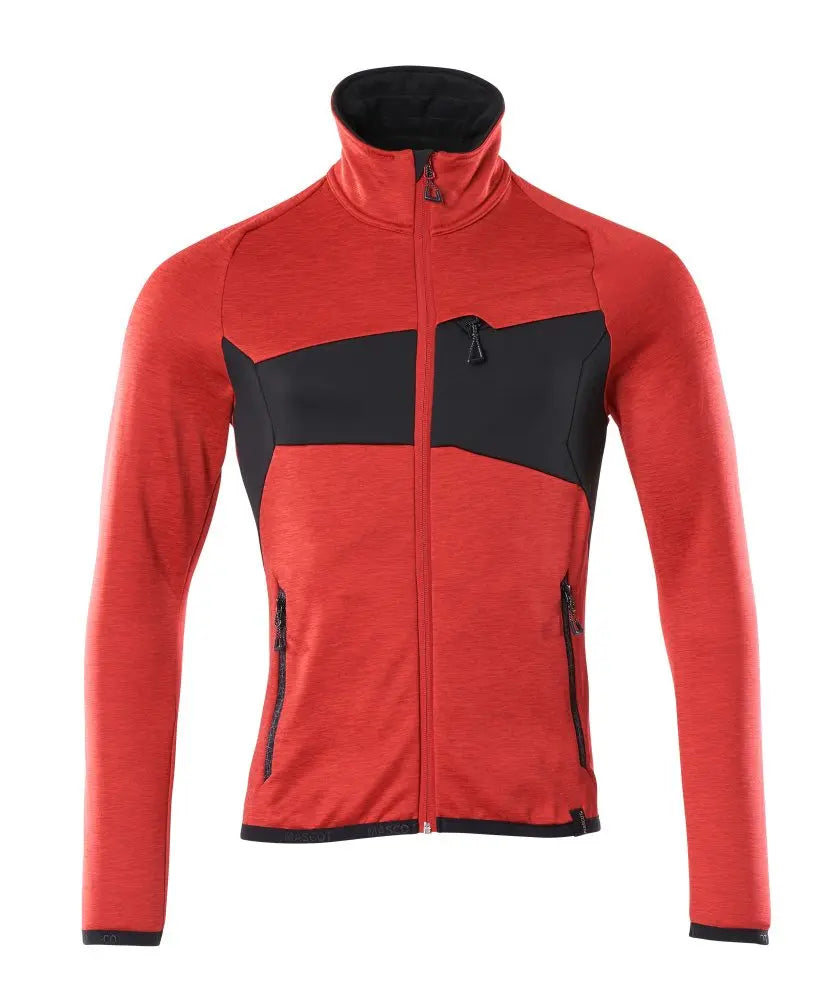 Pull en polaire avec fermeture zippée vêtement professionnel personnalisable