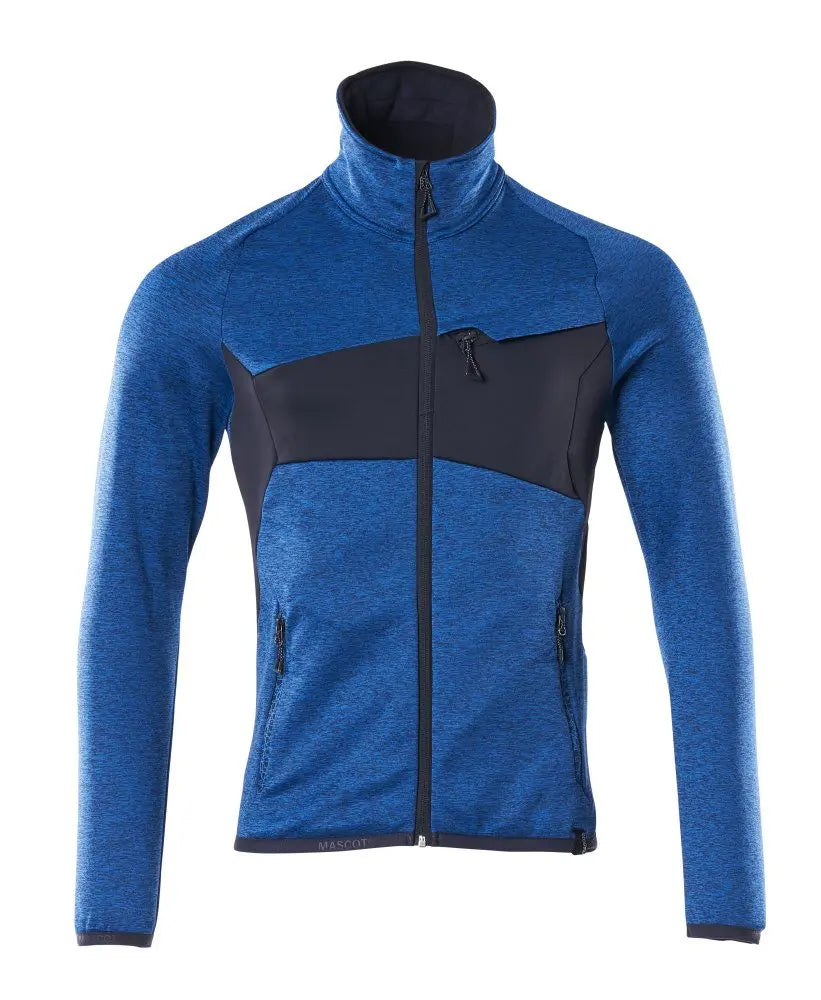 Pull en polaire avec fermeture zippée vêtement professionnel personnalisable