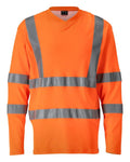 T-shirt, encolure en V, manches l. vêtement professionnel personnalisable