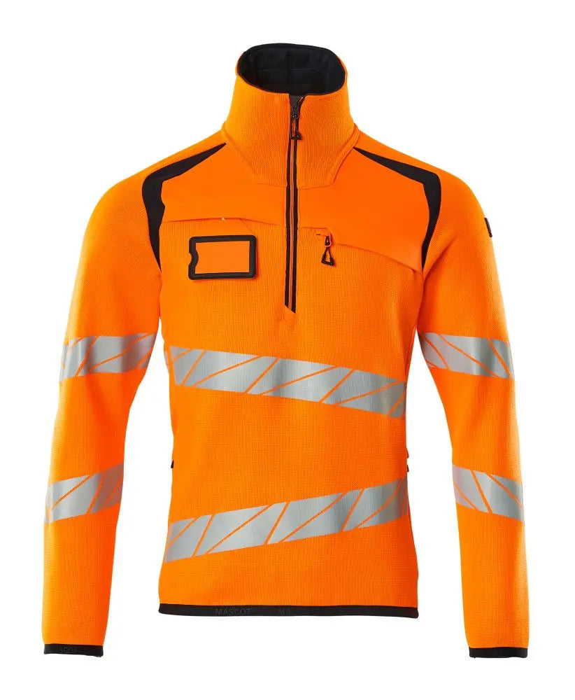 Pull demi-zippé vêtement professionnel personnalisable