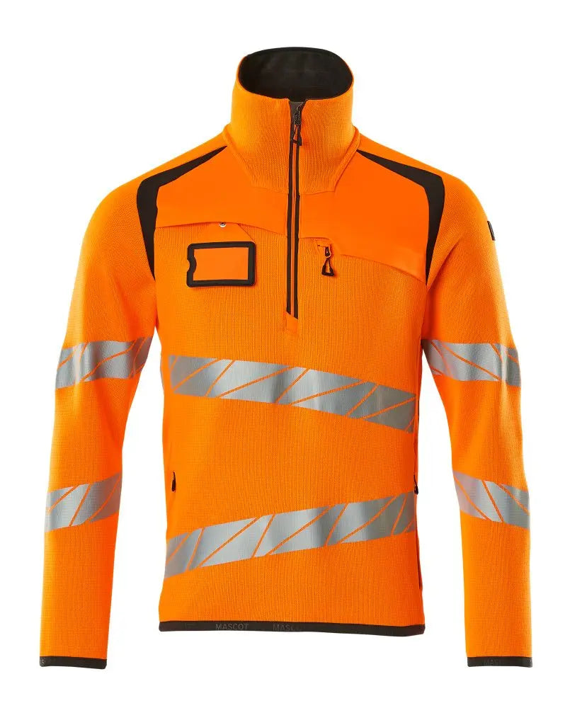 Pull demi-zippé vêtement professionnel personnalisable