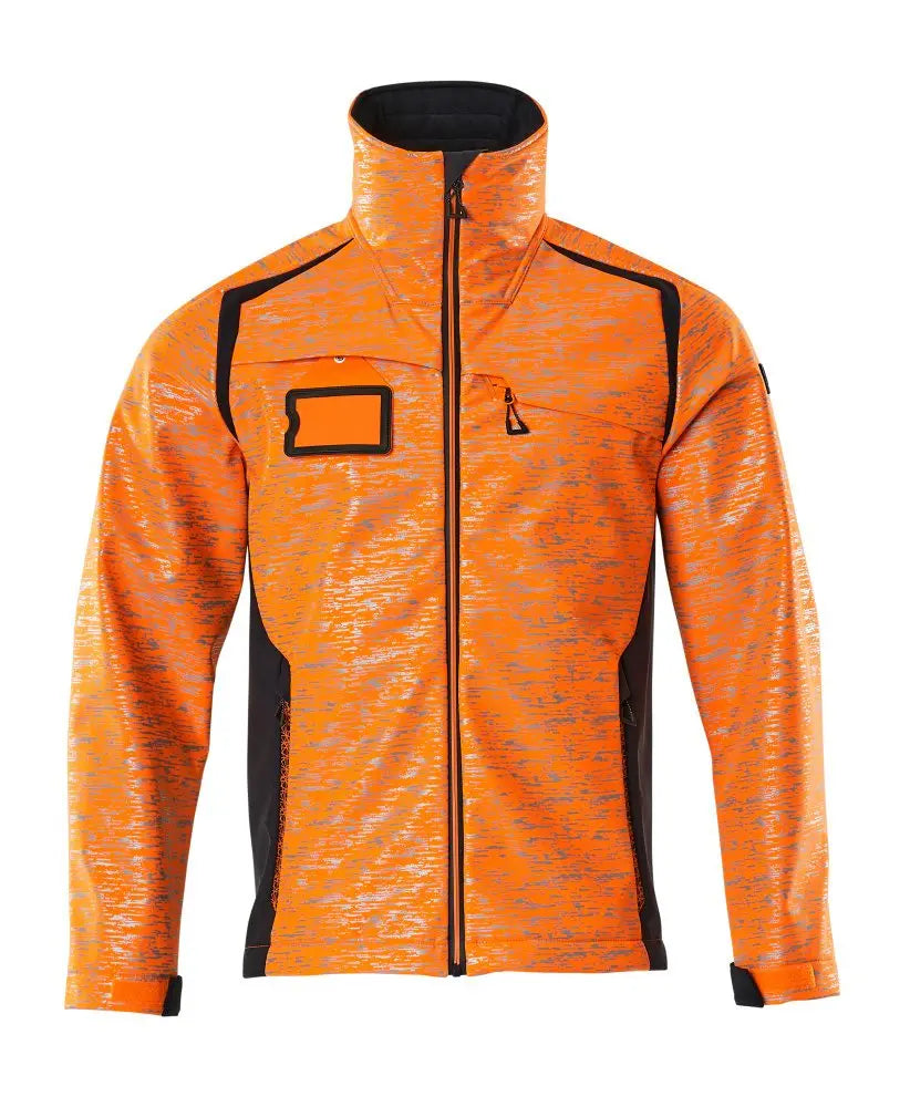 Veste softshell, effets réfléchissants haute visibilité EPI professionnel
