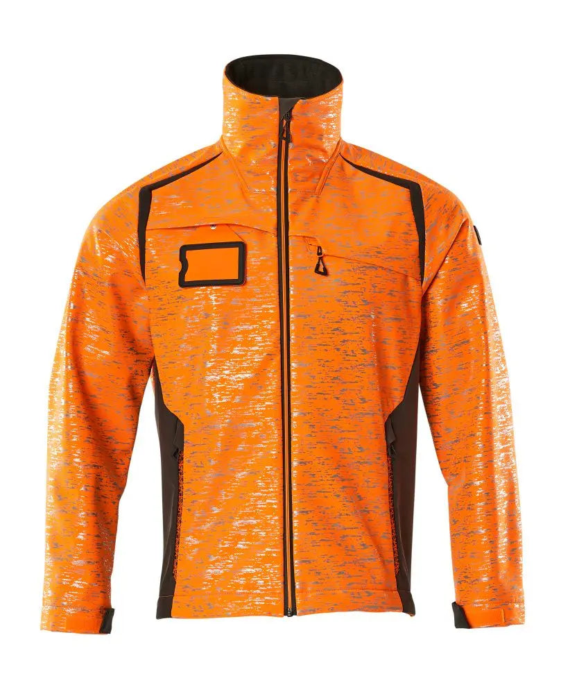 Veste softshell, effets réfléchissants haute visibilité EPI professionnel