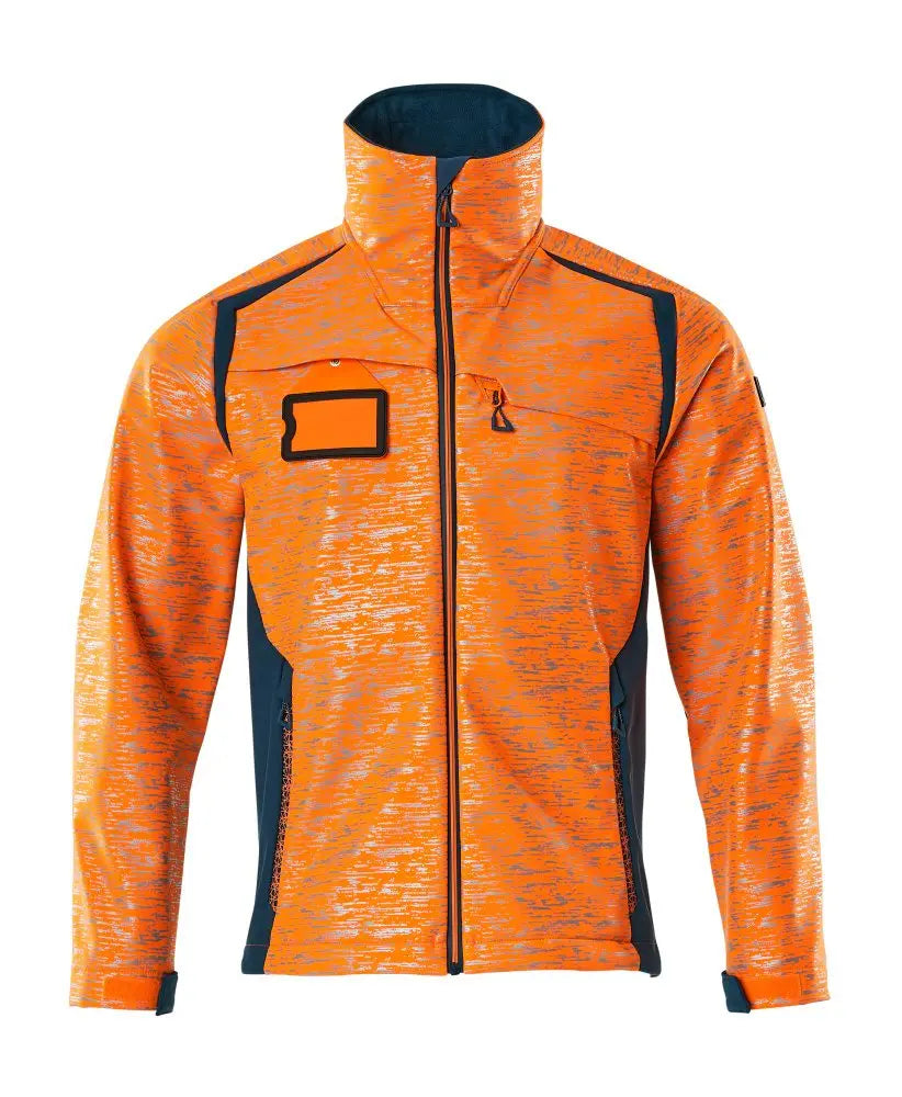 Veste softshell, effets réfléchissants haute visibilité EPI professionnel