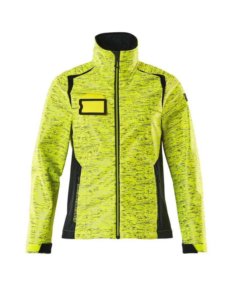 Soft shell femme, effets réflechissants vêtement professionnel personnalisable