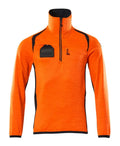 Pull polaire demi-zippé vêtement professionnel personnalisable