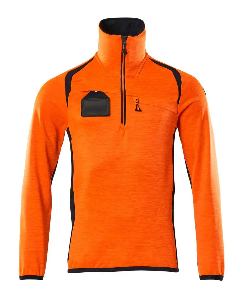 Pull polaire demi-zippé vêtement professionnel personnalisable