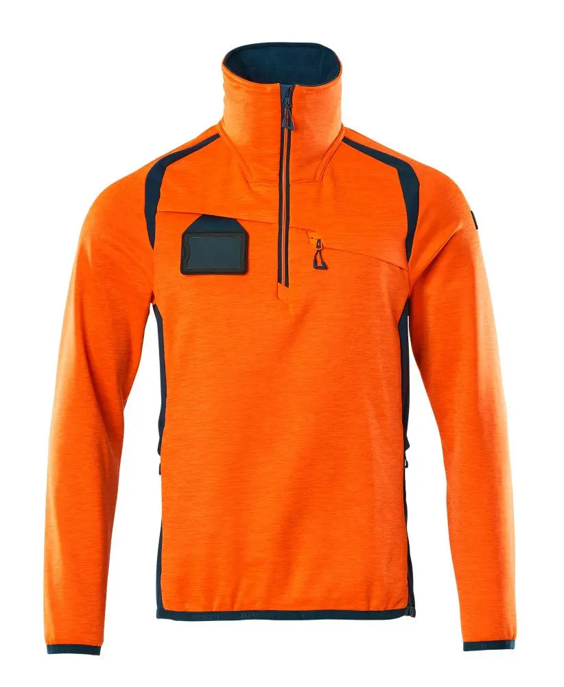 Pull polaire demi-zippé vêtement professionnel personnalisable