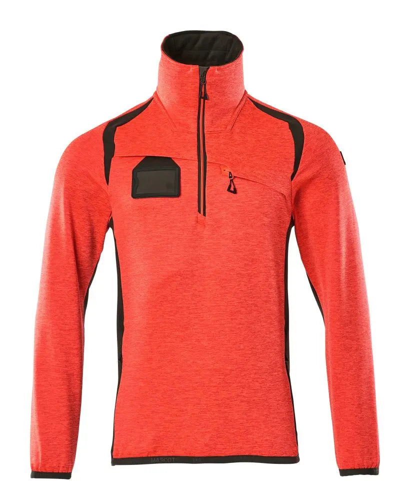 Pull polaire demi-zippé vêtement professionnel personnalisable
