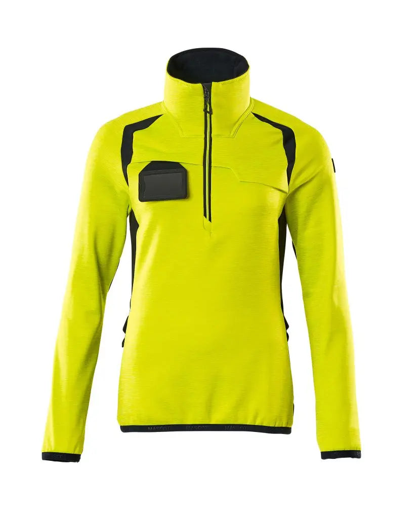 Pull polaire demi-zippé, coupe femme vêtement professionnel personnalisable