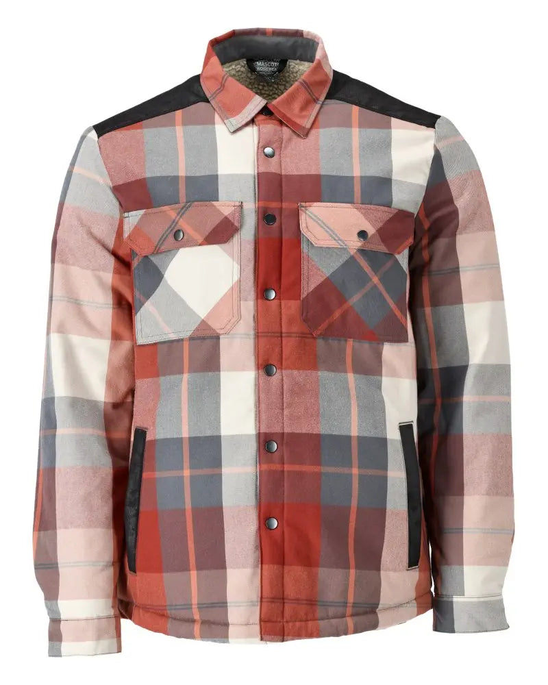 Chemise à carreaux, doublure fourrure chaussure de sécurité professionnelle