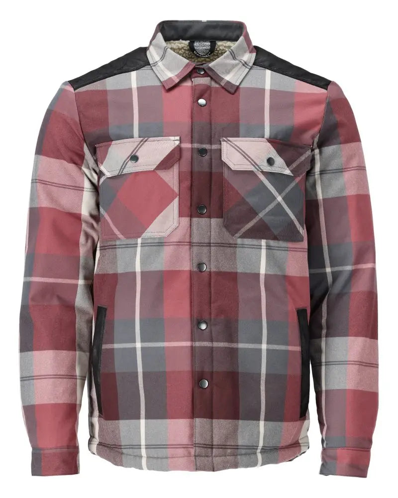 Chemise à carreaux, doublure fourrure chaussure de sécurité professionnelle