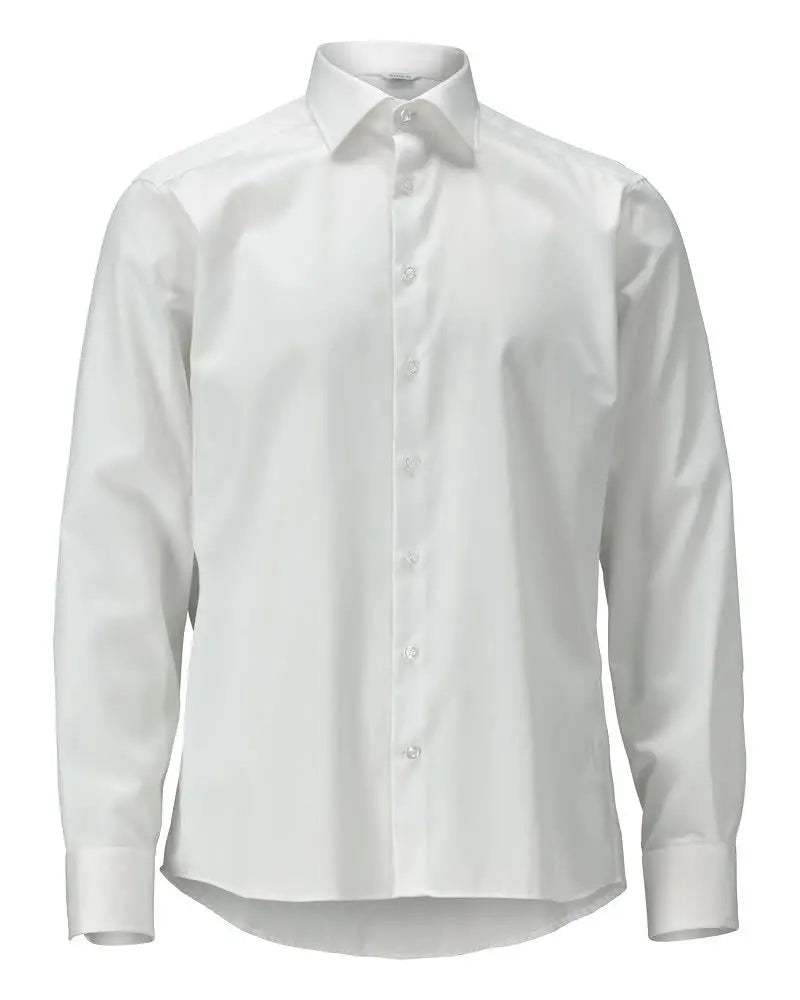 Chemise, homme, moderne, longueur extra vêtement professionnel personnalisable