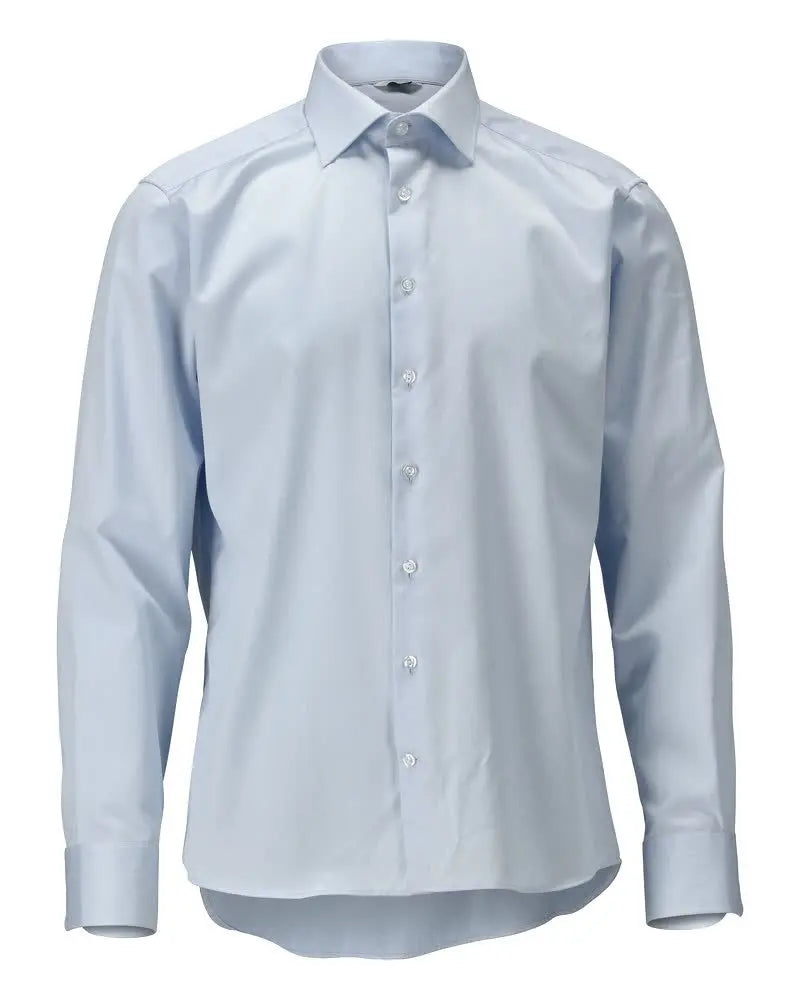 Chemise, homme, moderne, longueur extra vêtement professionnel personnalisable