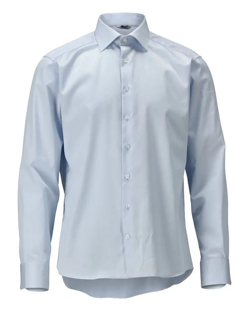 Chemise, homme, moderne, longueur extra vêtement professionnel personnalisable